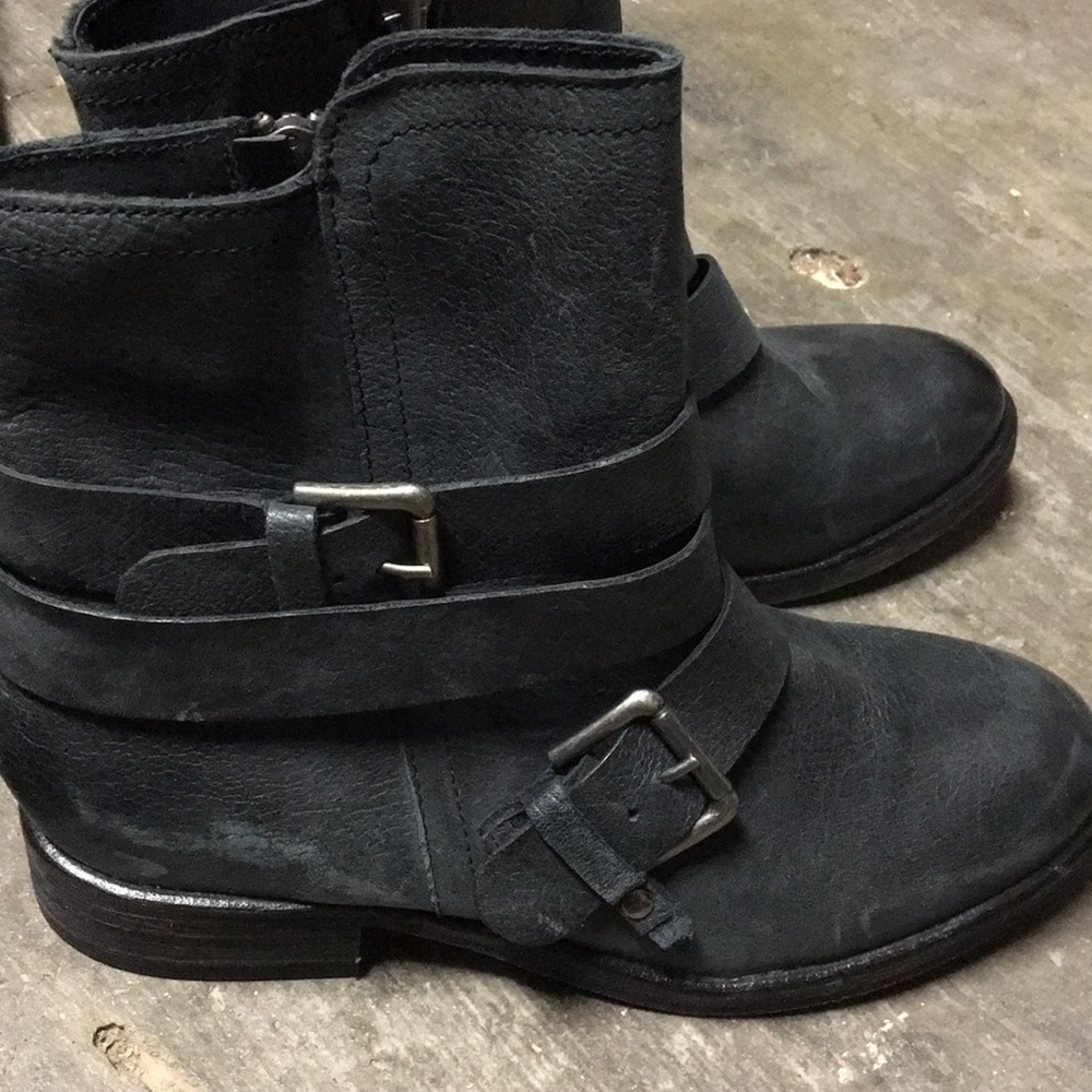 Leather boots